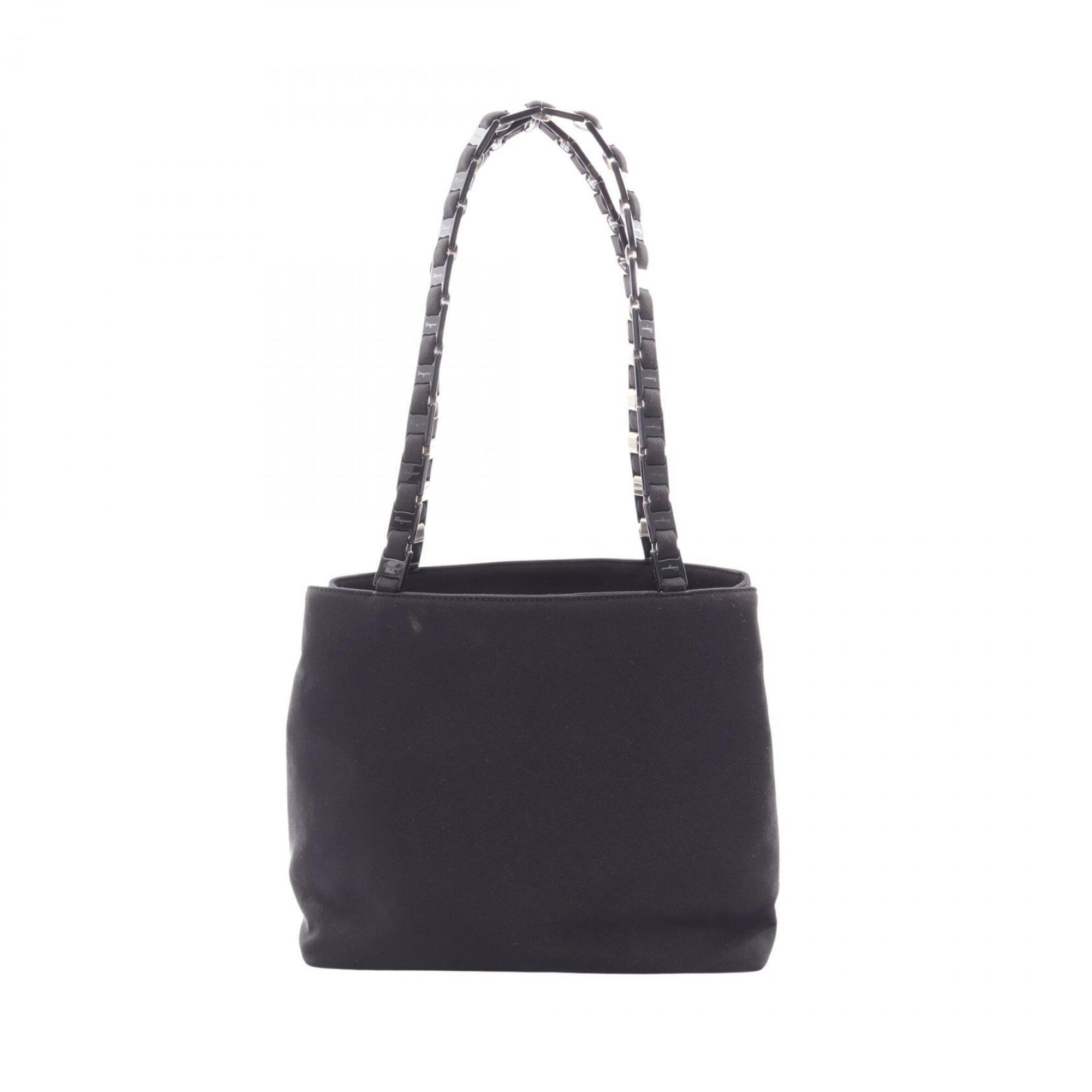 Salvatore Ferragamo Shoulder Bag/Handbag, Nylon, Women's, Black